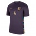 Camisa de Futebol Inglaterra Declan Rice #4 Equipamento Secundário Europeu 2024 Manga Curta